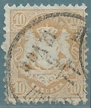 Timbre Royaume de Bavière (1849-1920) Y&T N°28 (I)